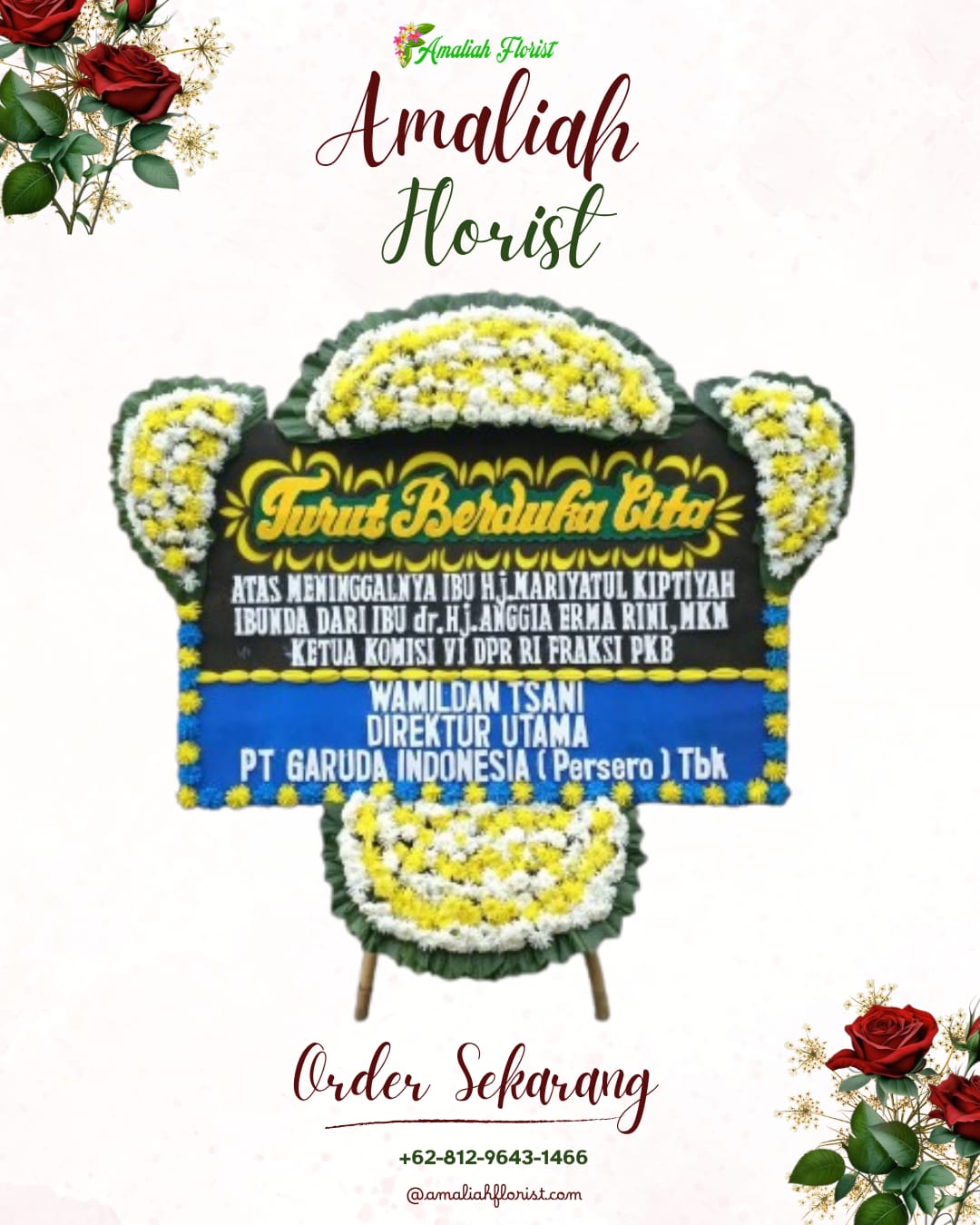 Papan Bunga Duka Tawangharjo